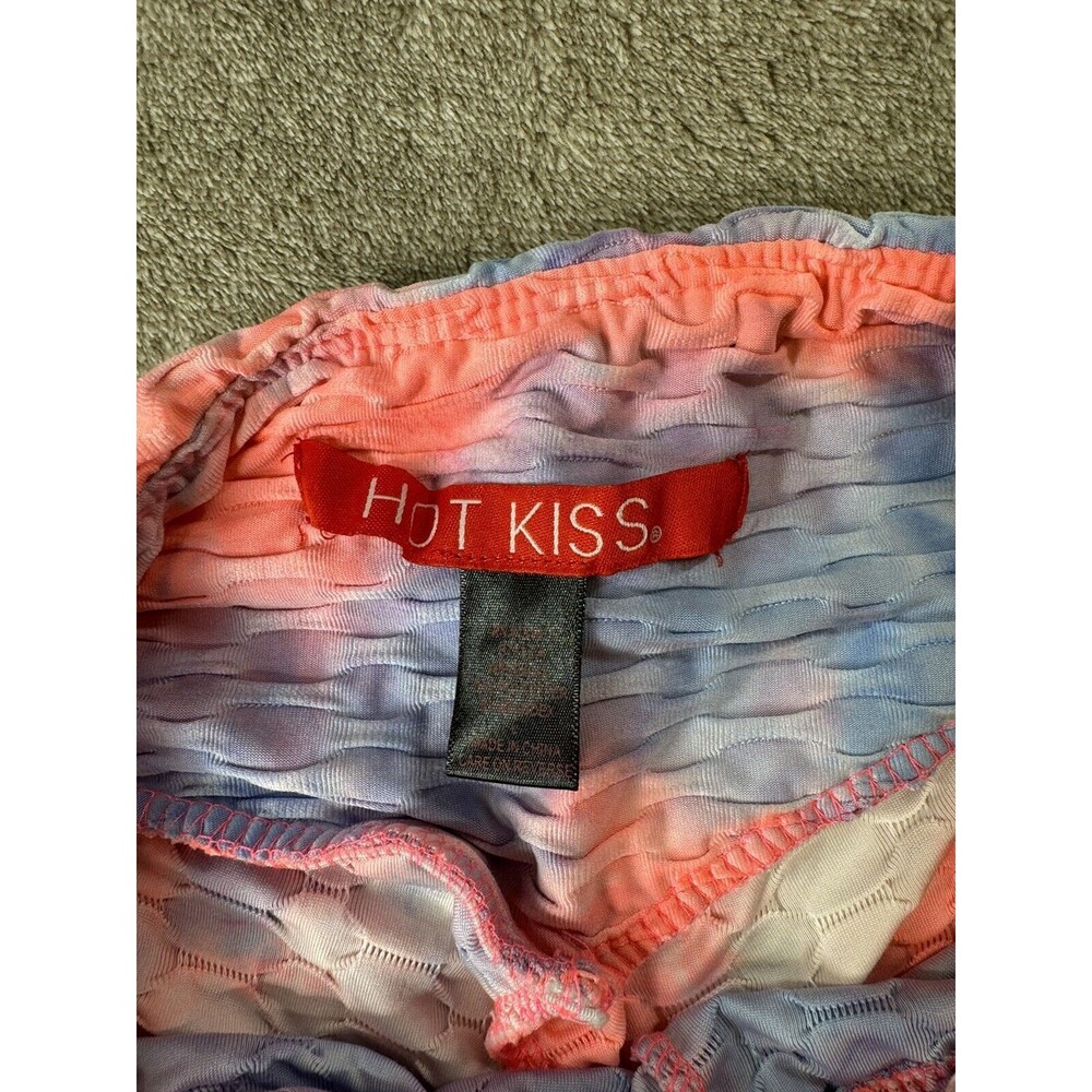 "Hot Kiss" scrunch butt hot pink sport shorts Size L - Picture 4 of 6